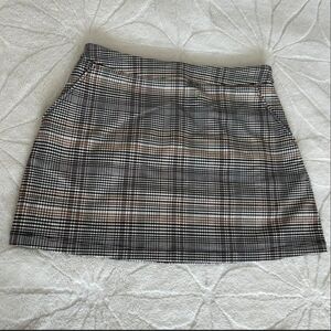 Shinestar Plaid Mini Skirt